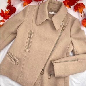 Women's Tan Wool Jacket